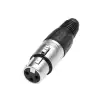 Adam Hall Connectors 7913 - XLR Plug female 3-pin silver Adam Hall Connectors 7913 - XLR Plug female 3-pin silver