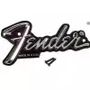 Fender Standard Amplifier Logo, Black/Silver logo Fender Standard Amplifier Logo, Black/Silver logo