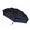Zebra Music Parasol skadany ″Singing in the rain″, czarny