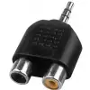 Monacor NTA-105 przejciwka  2 x RCA -> JackM (stereo)