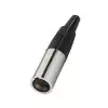 Monacor XLR-407/P zcze MINI XLR 4-pin, mskie