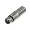 Neutrik NA3M5F  3 stykowa wtyczka kablowa XLR na 5-stykowe gniazdo kablowe XLR