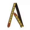 Fender G Brand Strap Yellow/Orange Brown Ends pasek