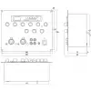 Monacor MXT-52MP3 mikser wpustowy z odtw. mp3