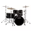 PDP by DW Drum set Concept Maple, Red to Black Sparkle Fade