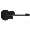 Ovation 2058TX-5 Elite TX Deep Contour Cutaway 12-string Black Textured Gitara elektroakustyczna