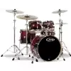 PDP by DW Shell set Concept Maple, Red to Black Sparkle Fade zestaw perkusyjny