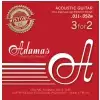 Adamas (664563) Phosphor Bronze Historic Reissue, struny do gitary akustycznej - 3pack Super-Light .011-.052