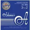 Adamas (665168) Phosphor Bronze Nuova powlekane struny do gitary akustycznej - 3pack Super-Light .011