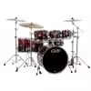 PDP by DW Drum set Concept Maple, Red to Black Sparkle Fade