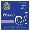 Adamas (665163) Phosphor Bronze Nuova powlekane struny do gitary akustycznej - 3pack Ex-Light .010