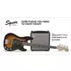 Fender Precision Bass PJ Pack, Laurel Fingerboard, Brown Sunburst, 230V UK zestaw