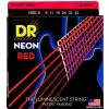 DR NEON Hi-Def Red - struny do gitary elektrycznej, Light, .009-.042 DR NEON Hi-Def Red - struny do gitary elektrycznej, Light, .009-.042
