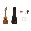 Fender Seaside Soprano Ukulele Pack Walnut Fingerboard Natural ukulele