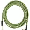 Fender Festival Pure Hemp Green 18,6ft kabel gitarowy 5,6m, Jack prosty - Jack ktowy