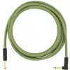 Fender Festival Pure Hemp Green 10ft kabel gitarowy 3m, Jack prosty - Jack ktowy