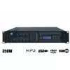 RH Sound SE-2350B-DVD/MP3 wzmacniacz radiowzowy100V, 350W, 6 stref, wbudowany odtwarzacz DVD/MP3