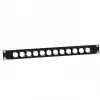 Adam Hall Parts 872213 - Panel z otworami do szafy rack w ksztacie litery U, 19″, 1U, dla 12 gniazd