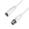 Adam Hall Cables K4 MMF 0100 SNOW - przewd mikrofonowy XLR mskie - XLR eskie, 1 m biay