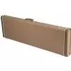 Fender G&G Deluxe Precision Bass Hardshell Case, Brown with Gold Plush Interior futera