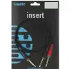 Klotz AY1 0100 kabel insertowy TRS / 2xTS  1m