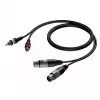 Procab CAB705 kabel 2xXLRf -> 2xRCA 3m