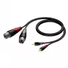 Procab CLA701/3  kabel 2x XLRm - 2x RCA 3m