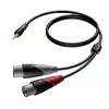 Procab CLA712/3  kabel  mini jack - 2x XLRm, 3m