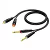 Procab REF631 kabel 2x TS - 2x RCA 3m