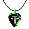 PICKBANDZ 6153TT Necklace Neon Gren & Black wisorek