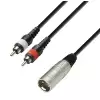 Adam Hall K3 YMCC 0300 kabel 2xRCA / XLRm, 3m