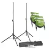 Adam Hall Stands SPS 023 SET 4 - Zestaw skadajcy si z 2 stojakw gonikowych, torby oraz standardowych kabli gonikowych (jack 6,3 mm)
