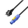 Adam Hall Cables 8101 PCON 0500 - Przewd zasilania CEE 7/7 ? Powercon 1,5 mm2 5 m