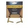 RockBoard Flat Patch Cable 10cm Gold kabel poczeniowy z wtykiem ktowym