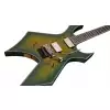 BC Rich Warlock Extreme Exotic Floyd Rose Burl Top Reptile Eye gitara elektryczna