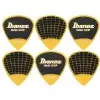 Ibanez PPA16MSG-YE zestaw kostek gitarowych Flat Pick Sand Grip 6 sztuk