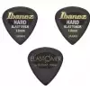 Ibanez BEL16HD10SHBK zestaw kostek gitarowych Elastomer Hazed Black Hard 3 sztuk