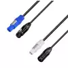 Adam Hall Cables 8101 PSDT 0300 N - Przew�d zasilaj�cy / DMX - NAC3FCA - NC3FXX-BAG / NAC3FCB - NC3MXX-BAG, 3 m