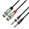 Adam Hall Cables K3 TFP 0600 - kabel 2xTS / 2xXLR, 6 m