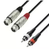 Adam Hall Cables K3 TFC 0300 - kabel 2xRCA / 2xXLR, 3 m