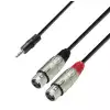 Adam Hall Cables K3 YWFF 0300 - mini TRS / 2xXLR, 3 m