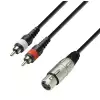 Adam Hall Cables K3 YFCC 0300 - kabel 2xRCA / XLR, 3 m