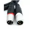 Procab REF735 kabel XLRf -> 2x XLRm 1,5m