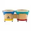 Nino 3NT-HK Wood Bongo 6 1/2″+7 1/2″ Natural HARLEKIN HARDWARE