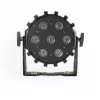 Flash Pro LED PAR 64 SLIM 7x10W RGBW 4w1 PRO MKII 25st. IR - reflektor LED czarny paski z pilotem