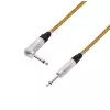 Adam Hall Cables K5 IRP 0600 VINTAGE- Kabel instrumentalny Neutrik jack mono 6,3 mm - jack mono 6,3 mm wtyczka ktowa, 6 m