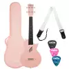 Cascha Carbon Fibre Pink Set ukulele koncertowe