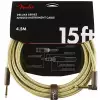 Fender Deluxe Series Instrument Cable, Straight/Angle, 15′, Tweed kabel gitarowy