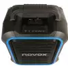 Novox Mobilite Blue przenony system nagonieniowy 60W z mikrofonem bezprzewodowym, MP3/USB/Bluetooth, efekt wietlny LED