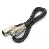 Monacor MEC-100/SW przew�d XLR-XLR 1m, czarny